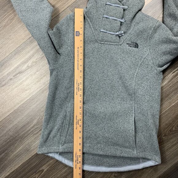 The North Face Jacket Crescent Fleece Hooded Pullover Fleece Sweater Sz Small - Picture 5 of 7